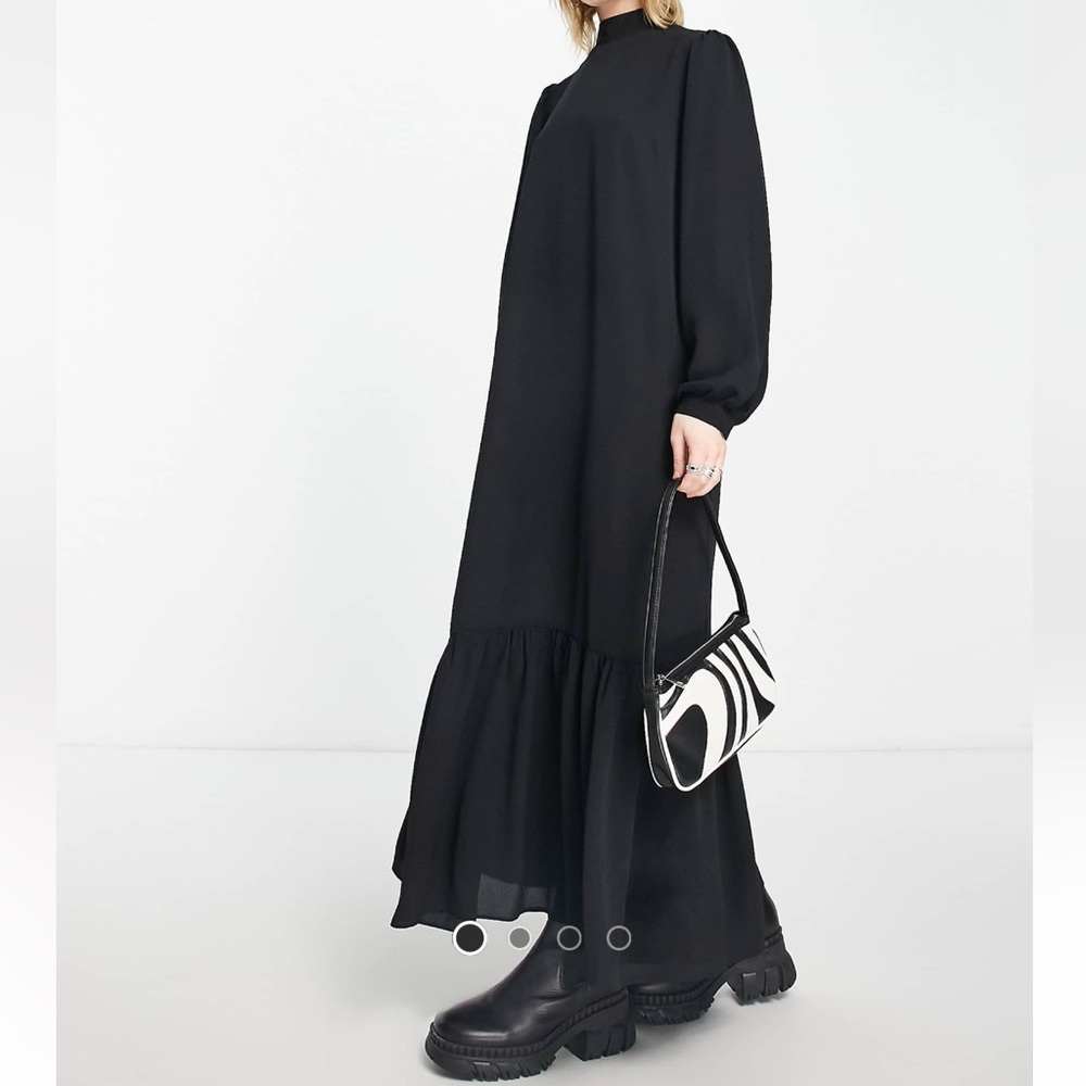ASOS Design Black Long Sleeve Dress